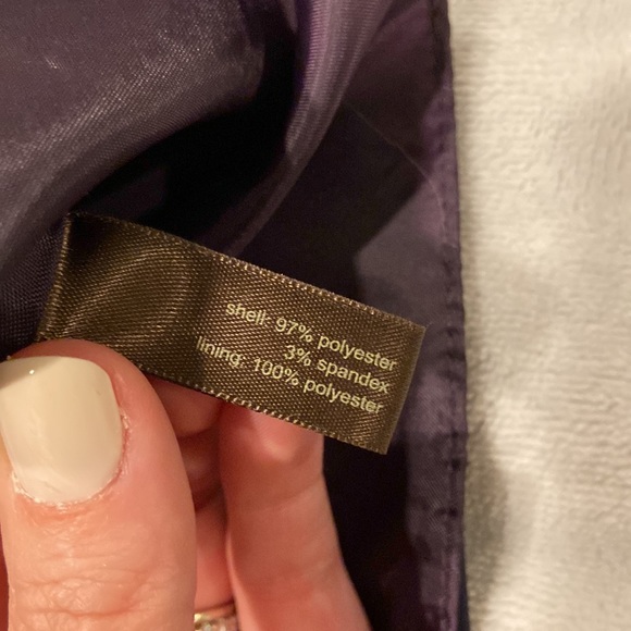 Purple Abstract Floral Halter-Front Dress - Size 4. The Limited - Picture 6 of 8